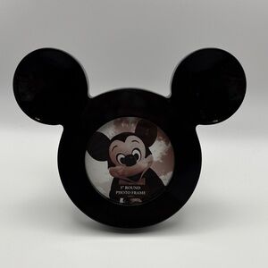 Disney Black Mickey Ears 3" Round Picture Frame